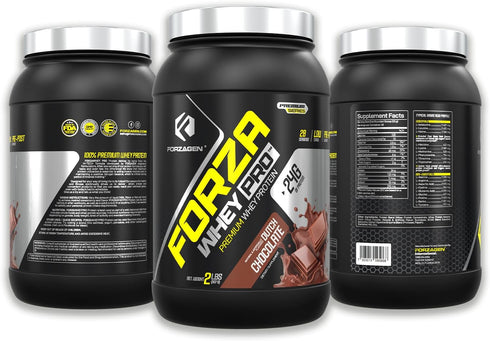 Forzagen Whey PRO Low Carb Protein Powder | 24g Protein per Serving, Dutch Chocolate, 2 lbs. (28 Servings)