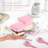 Wuqoioo 100 Pack 12 Oz Dessert Cups, Yogurt Parfait Cups With Lids Plastic Cups With Lids Square Cake Containers