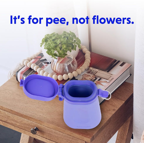 LoonaGo Female Urinal Portable, Odor-Blocking, Leakproof Pee Bottle Discreet Bedside & Travel Toilet for Women - Road