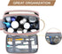 BAGSMART Toiletry Bag for Women, Cosmetic Makeup Bag Organizer, Travel Bag for Toiletries, Dopp Kit Water-resistant Shaving Bag for Accessories, Pink-Medium