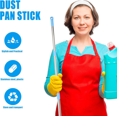 UKCOCO Mop Pole Handle Replacement, Extendable 360 Degrees Rotating Telescopic Broom Handle for Home Cleaning