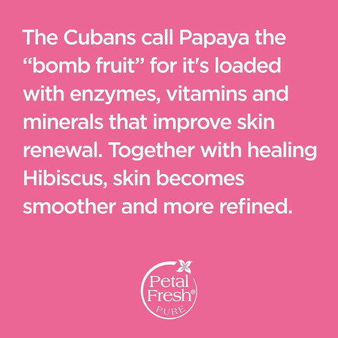 Petal Fresh Pure Renewing Hibiscus & Papaya Body Butter - 8oz Organic Coconut Oil, Argan Oil, Shea Butter