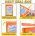 100 PCS Holographic Bags for Lashes, Candy, Small Baggies, Resealable Packaging Bags for Jewelry, Food