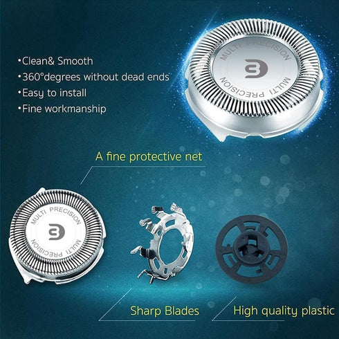 Replacement Heads for Norelco 3000, Compatible with Philips Norelco Shaver 2500 and 3500