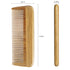 Onedor Handmade 100% Natural Green Sandalwood Comb for Men, Hair and Beard Styling Pocket Comb with Leather Case