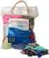 Premium Color Knit Rags, Bulk Cleaning T-Shirt Rag in a Bag, 100% Cotton Low Lint Cloth for Auto, Garage, Utility