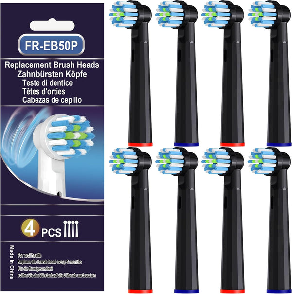 Replacement Toothbrush Heads for Oral B Braun Cross Sensitive | 8 Count Compatible with Oral B Pro