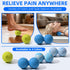 Set, Peanut & Spiky Massage Ball Double Lacrosse Peanut Roller + Firm Spiky Ball for Deep Tissue Myofascial Release