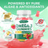 Omega-3 Gummies 1000mg, 3 600mg 300mg 60 Count Vegan Omega Fish Oil Alternative for Adults, Algae-Based DHA & EPA +