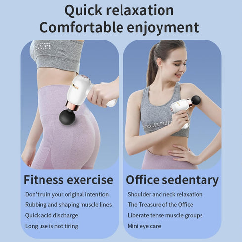 RQH Massage for Back and Neck, Deep Tissue Full Body Massager, Purple Black