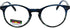 Round Thin Plastic Keyhole Horn Rim Tri-focal Progressive Reader Eyeglasses