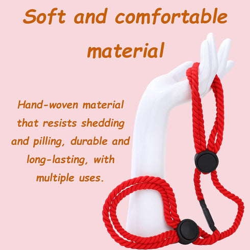 JIANJIEDATA 2PCS Adjustable Sex Cuffs Soft Wrist Cuffs for Bedroom Play Nylon Ankle Cuffs Sexy Handcuffs Bondage