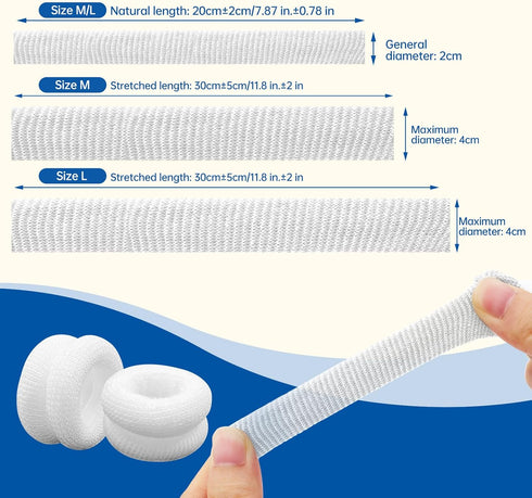 Pack 60 Dimora Finger Cots, of (Large Size) Finger Protectors, Breathable Bandages for Wound Care, Stretchy Sleeves