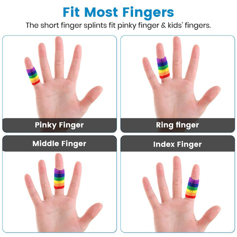 10Pcs Finger Compression Sleeves Support - Protectors for Trigger Finger, Arthritis, Swelling, Basketball Sport,