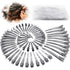 HiJeaton 60Pcs Metal Duck Billed Hair Clips for Women | Silver Hair Pins for Long Hair Styling