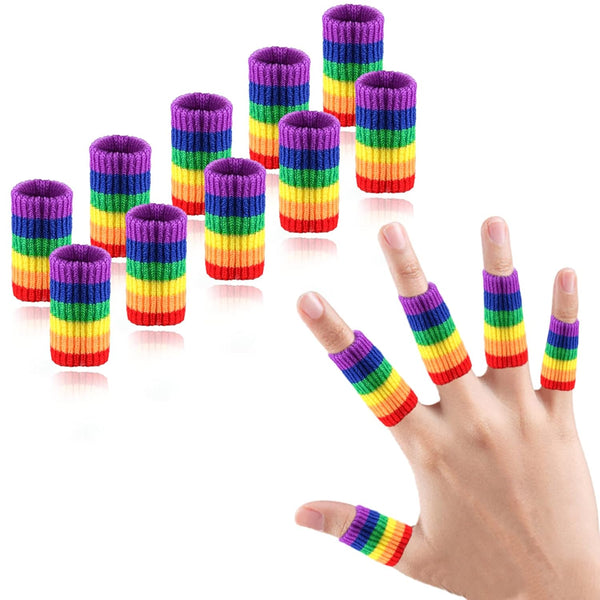 10Pcs Finger Compression Sleeves Support - Protectors for Trigger Finger, Arthritis, Swelling, Basketball Sport,