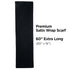 KISS COLORS & CARE Soft Satin Wrap Scarf - Black, Multi-Purpose Premium Scarf for Hair Styles & Wigs