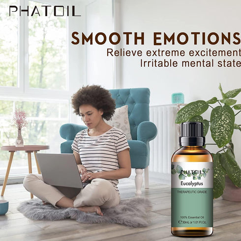 Pure Eucalyptus Essential Oil 30ML for Diffuser, Humidifier, Aromatherapy, DIY Soap, Candle, Bath Bombs