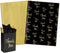 Whaline 100 Sheets Black Gold Tissue Paper, Metallic Decorative Gift Wrapping Paper for DIY Crafts, 14 x 20 Inch