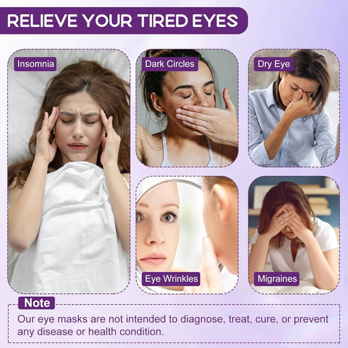 XPCARE 32 Pack Steam Eye Masks for Dry Eyes, Disposable Heated Eye Mask for Dark Circles, Stress Relief