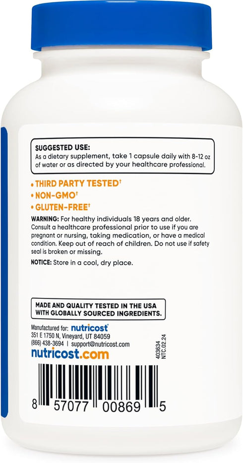 Nutricost Vitamin K2 (MK4) 240 Capsules (100mcg) - Non-GMO and Gluten Free