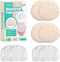 Metatarsal Pads - AMODOST Ball of Foot Cushions for High Heels, Soft Gel and Silk Reusable Pain Relief (4 Pairs)