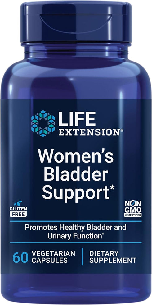 Life Extension Women's Bladder Support – Non-GMO, Gluten Free – for Bladder Health & Normal Urinary Frequency - 60