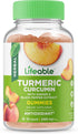 Lifeable Turmeric Curcumin with Ginger & Black Pepper Extract – 2000mg – Great Tasting Natural Flavor Gummy –Vegetarian GMO-Free Supplement – 90 Gummies