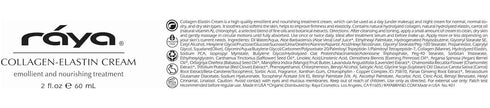 Raya Collagen-Elastin Cream (401), Nourishing Facial Treatment for Dry Skin, Reduces Fine Lines