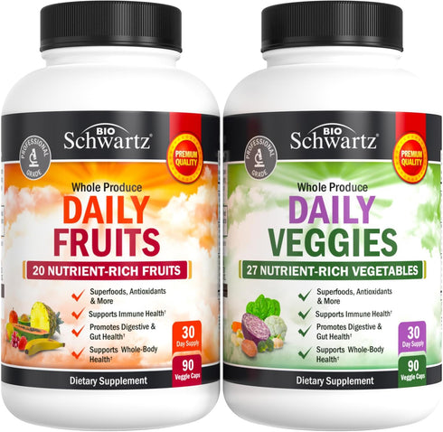 Daily Fruits and Vegetables Supplement for Adults - Super Fruit and Veggies