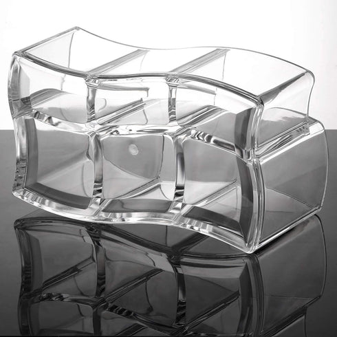 Tbestmax 6 Slot Acrylic Makeup Brushes Holder, Clear Cosmetics Storage Organizer, Eyebrow Pen Container