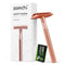 ZOMCHI Safety Razor for Men & Women with 5 Double Edge Blades, Reusable Plastic Free Razor - Rose Gold