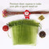 HRX Package 100pcs Olive Green Organza Drawstring Bags - 4 x 6 inch Candy Mesh Gift Bags Jewelry Pouches