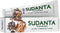 Sudanta 200g Herbal Fluoride-Free Natural Toothpaste, Paraben-Free, Vegan with Ayurvedic Herbs