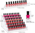 Nail Polish Organizer, 6 Layers Acrylic Display Rack for 72 Bottles, Essential Oil Holder and Cosmetic Storage