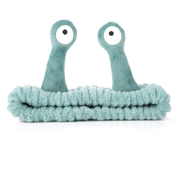 Face Wash Headband, Cute Cartoon Palm and Snail Spa Hair Bands, Elastic Coral Fleece for Women Skincare.