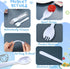 Tioncy 150 Pcs Disposable Plastic Sporks, Individually Wrapped 2 in 1 Fork and Spoon Set for Parties