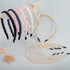 Pearl Headbands - Beaded Metal No Slip Hair Accessories for Women Girls, 10 Pack