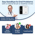 UV Toothbrush Sanitizer Holder & Cleaner with LED Clock Display & Hot Air Drying Wall-Mounted UV Tooth Brush Holder