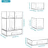 Vtopmart Stackable Storage Drawers Set of 5 - Clear Plastic Organizer Bins for Beauty Supplies