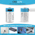 heixxow CR2 4 Pack, 3.7V 370mAh CR15H270 15270 Rechargeable Batteries USB Lithium Batteries, Battery for Bluetooth