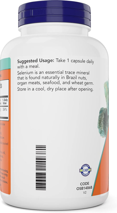 Now Foods Selenium 200mcg Capsules - 300 Count (Pack of 2), L Selenomethionine Mineral Supplement, Vegan Friendly