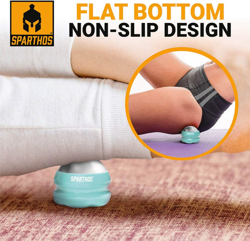 Sparthos Cold Massage Roller Ball, Fitness Cryosphere Massager for Muscle, Face, Body - Mint, 54mm