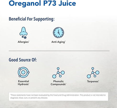 P73 12 oz, Pack 2 346 NORTH AMERICAN HERB & SPICE Oreganol Juice - fl of - Wild Oregano Oil - Heart & Digestive Health