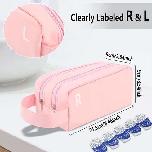 Phask 100 Daily Contact Lens Organizer Case,Portable Contact Lens Storage Case,Travel Contact Lens Storage Case