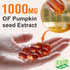 WHLH & WELL-BEING 1000mg 300 Count Pumpkin Seed Oil Capsules, Pumpkin Seed Oil for Hair Growth, Per Serving