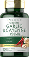 Carlyle Garlic and Cayenne 1150mg | 200 Softgels | Non-GMO, Gluten Free Dietary Supplement