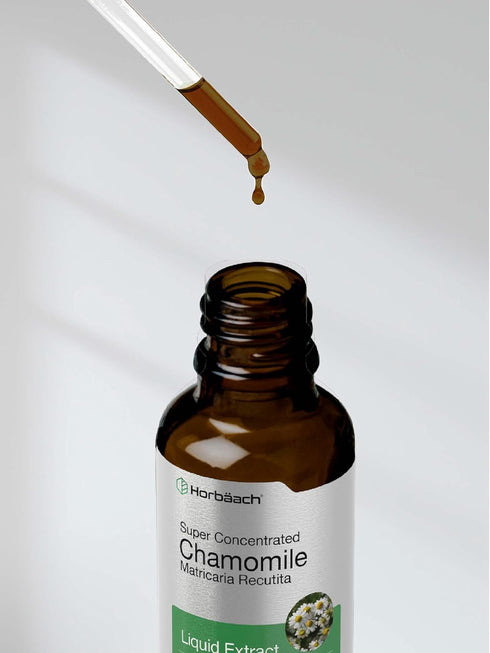 Horbaeach Chamomile Extract Liquid, 2 fl oz Alcohol Free Vegetarian Supplement