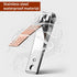 Yaomiao 12 Pieces Nail Clipper Set, Stainless Steel Nail Cutter for Women Men (Rose Gold)
