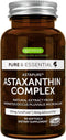 Astaxanthin Complex, Natural Algae Antioxidant for Eyes, Skin & Joints, 90 Vegan Softgels, Non-GMO 42 mg Astapure